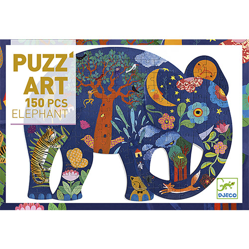 puzzle art elefant
