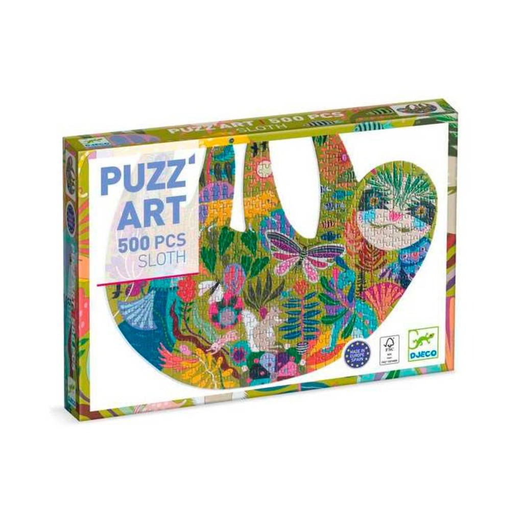 puzzle art sloth