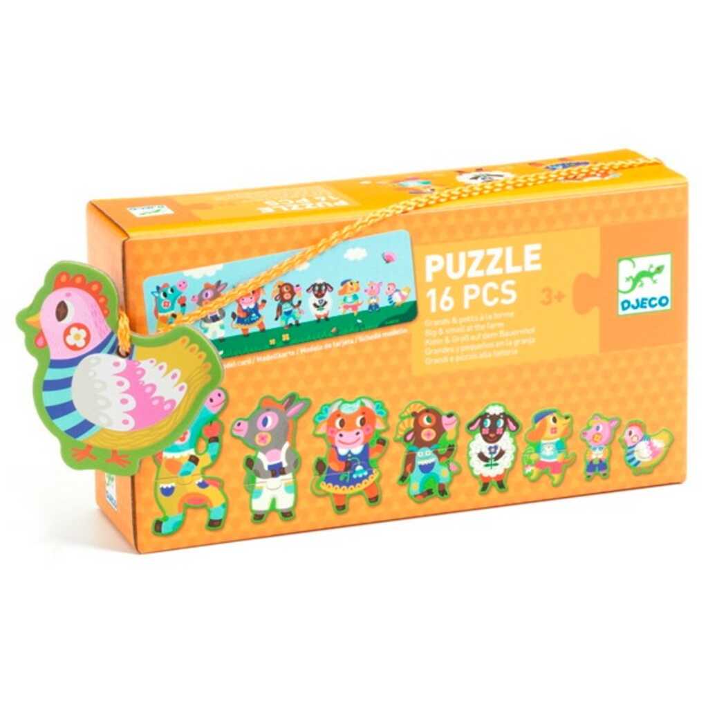 puzzle educatiu grans/petits granja