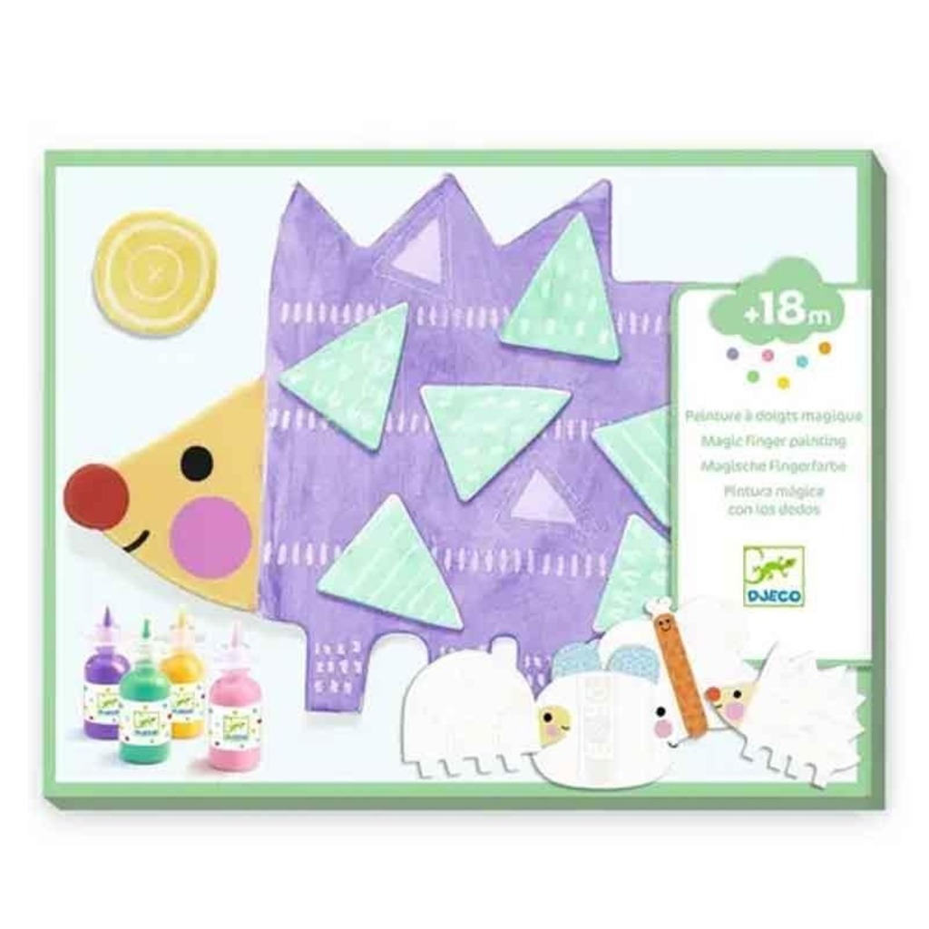 pintura magica con los dedos formas