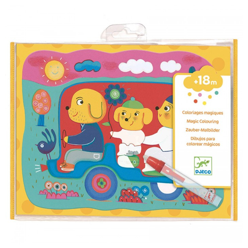 colorea magico escondido en camino