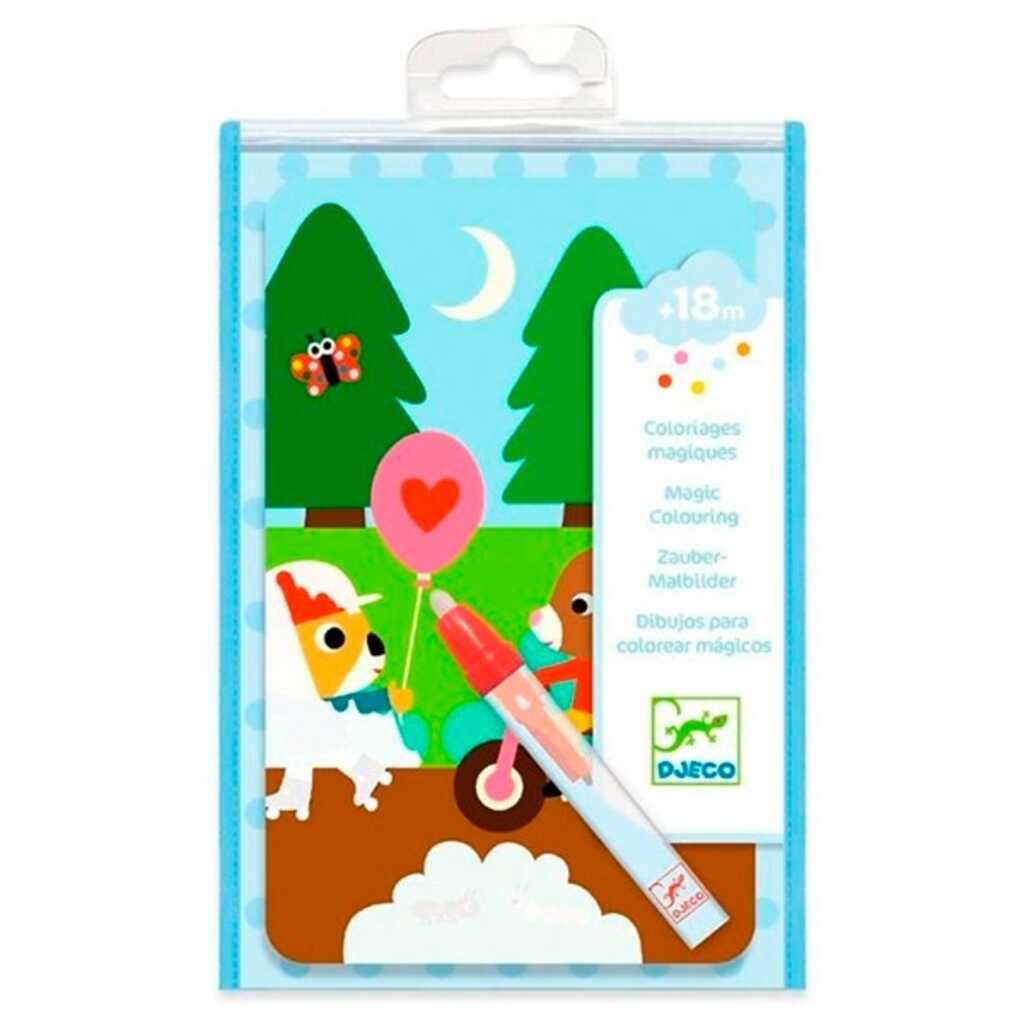 colorea con agual en el parque