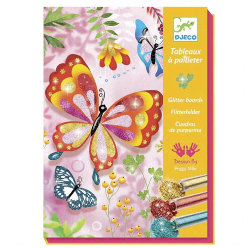 cuadros purpurina mariposas