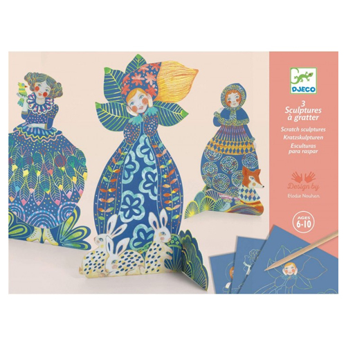 cuadros para rascar bonitos vestidos