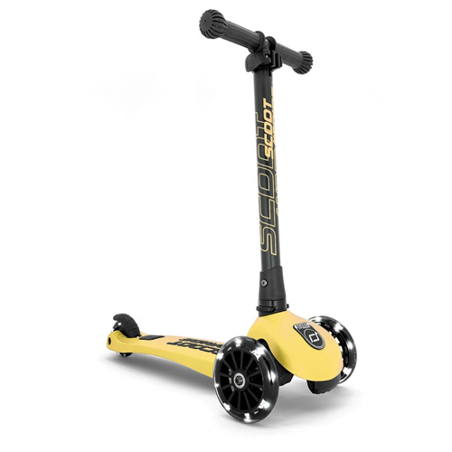 scoot & ride highwaykick 3 led lemon