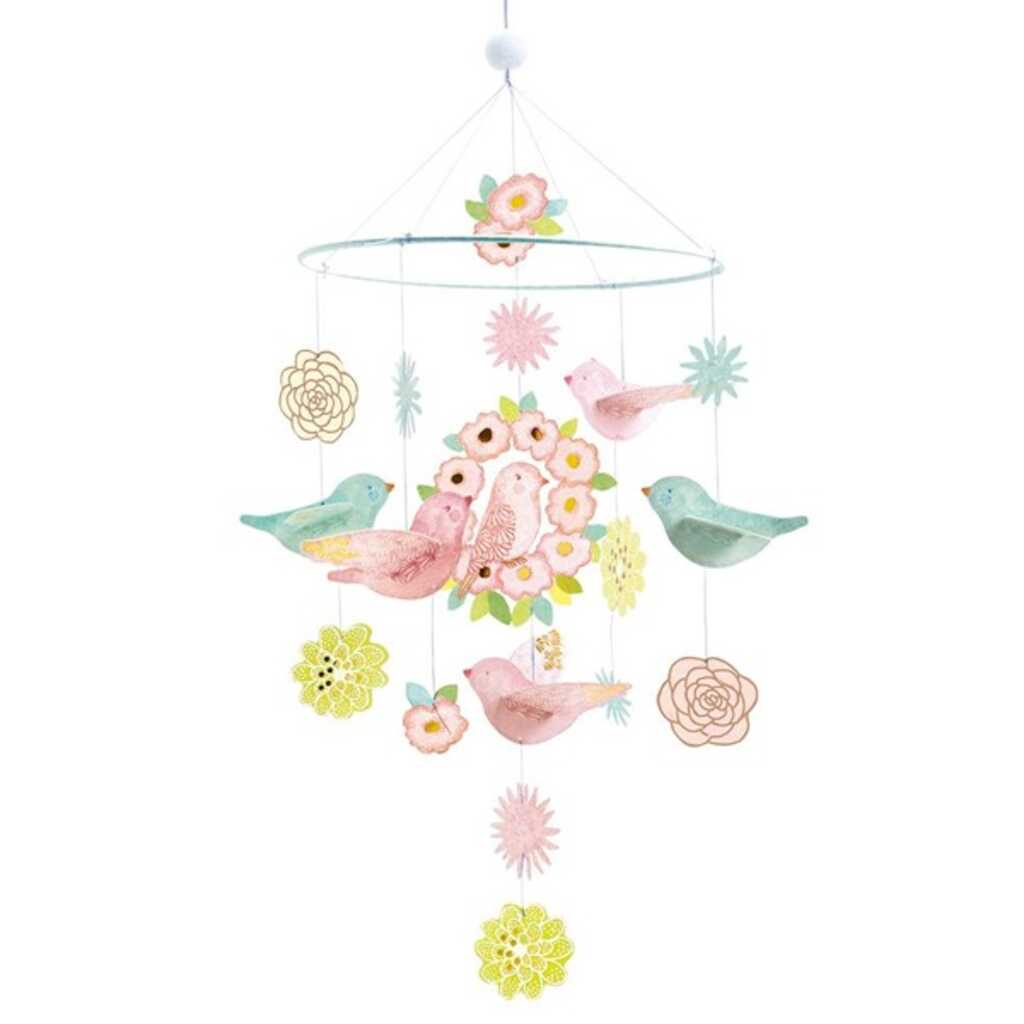 movil pajaros de primavera