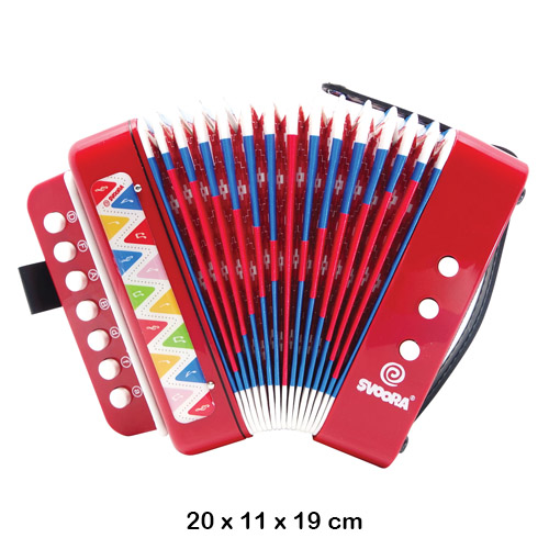 acordeon rojo