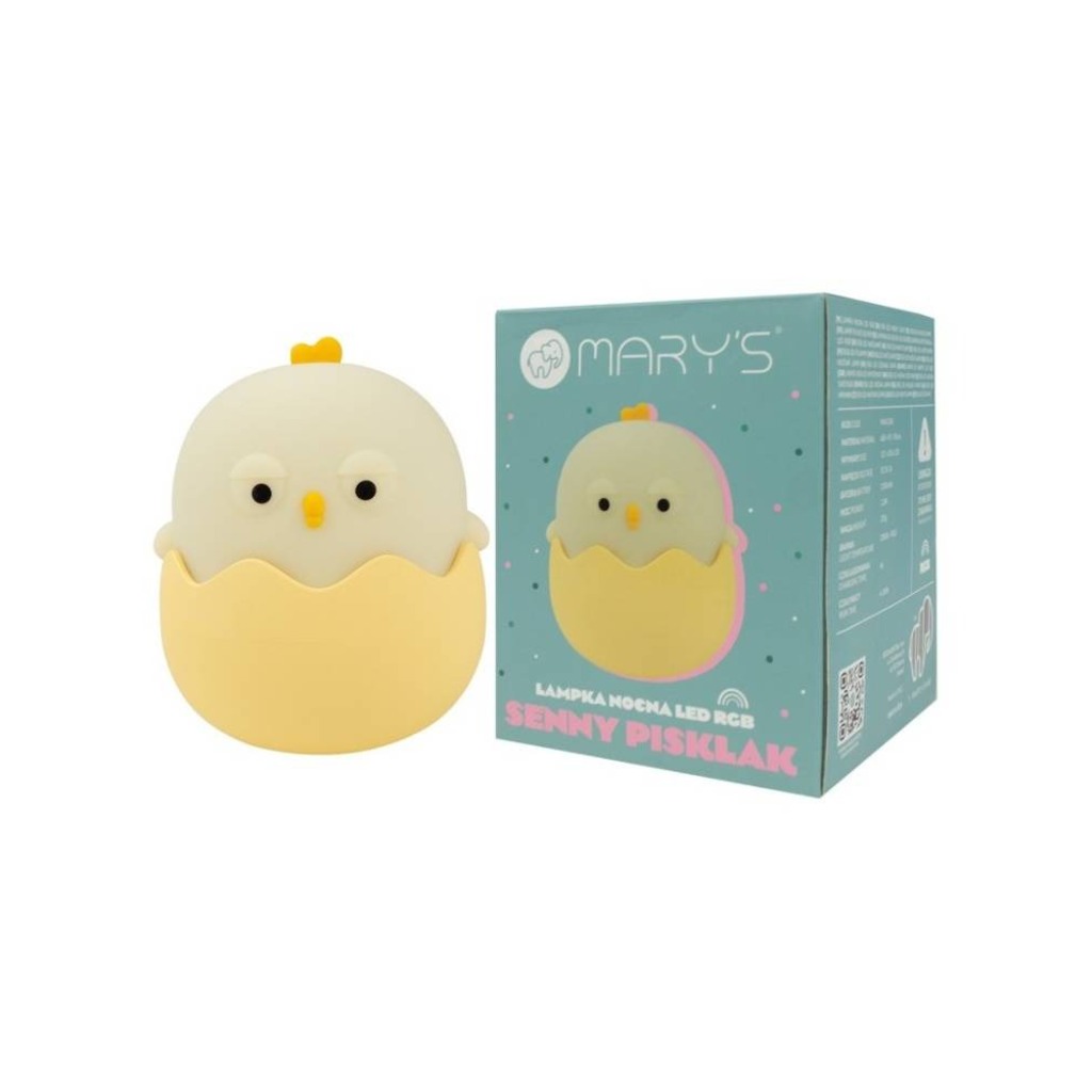 mary's lampara de noche led pollito