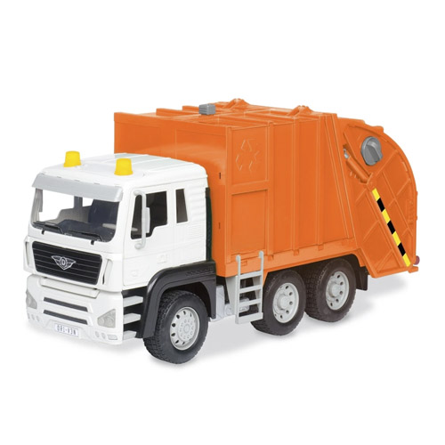 driven camion de basura naranja