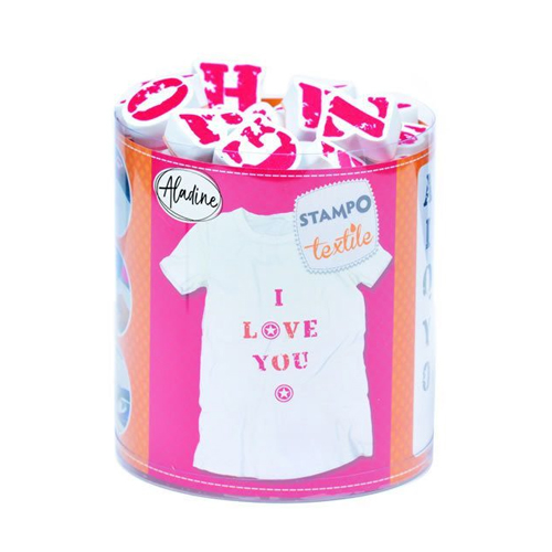 pack tampones alfabeto textil