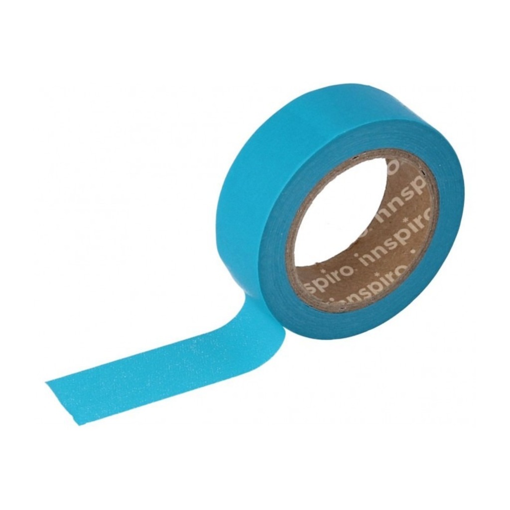 cinta whashi tape 15mmx10m azul claro