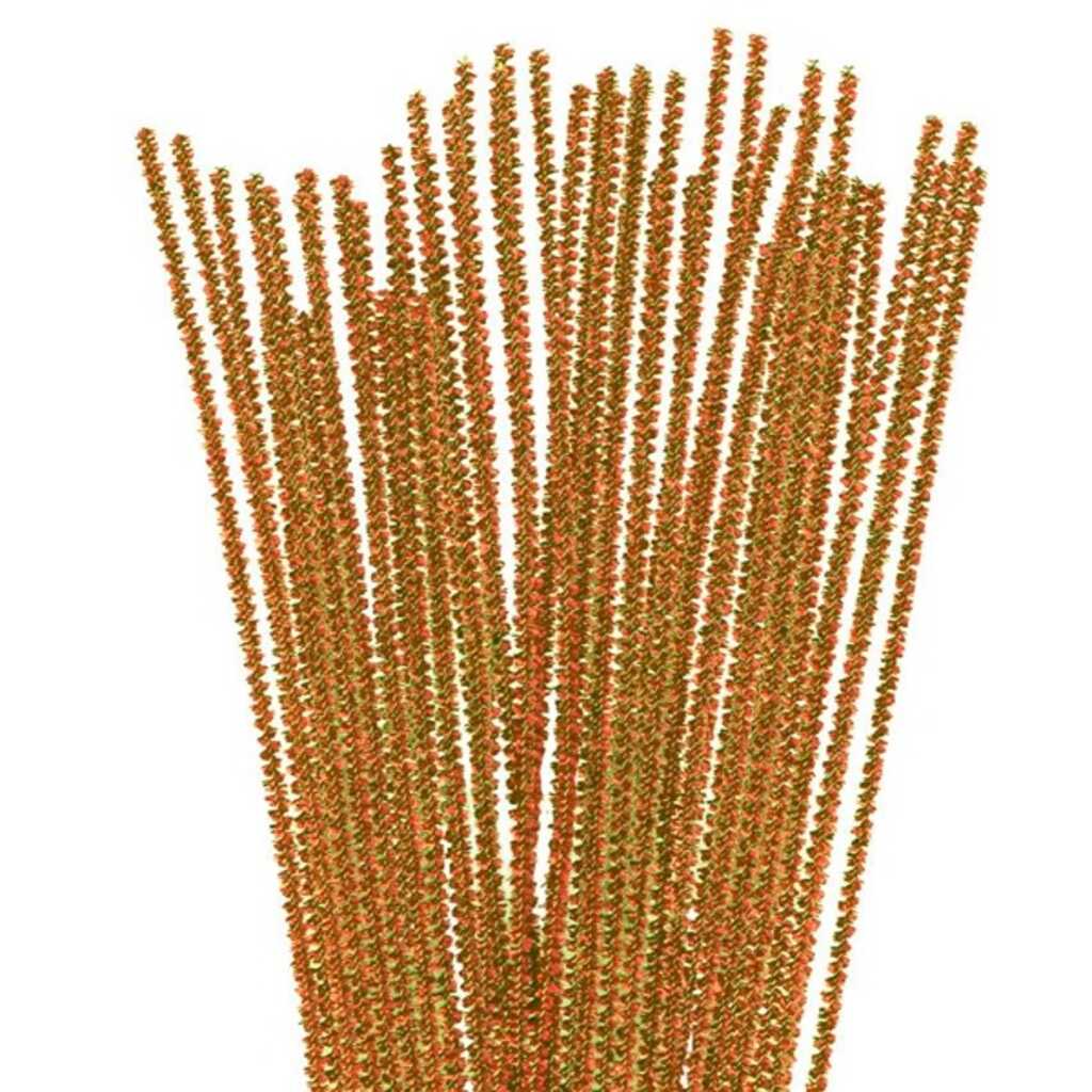 paq. 25 limpiapipas 6mmx30cm oro metaliz