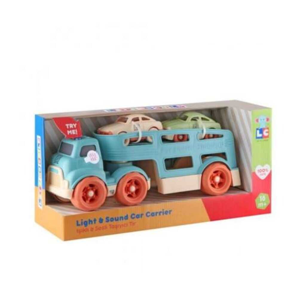 camio porta cotxes amb llums i so