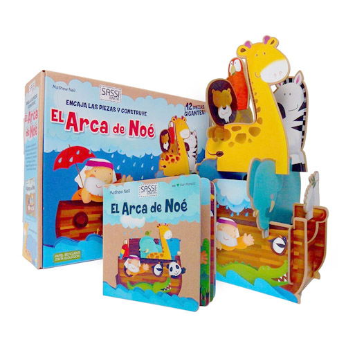 el arca de noe puzzle 3d + llibre