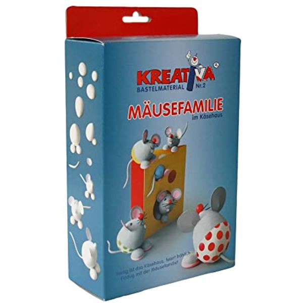 kit familia ratoncitos papel mache