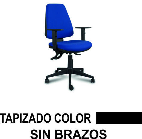 silla equis c.perm s/brazos tap1 negro
