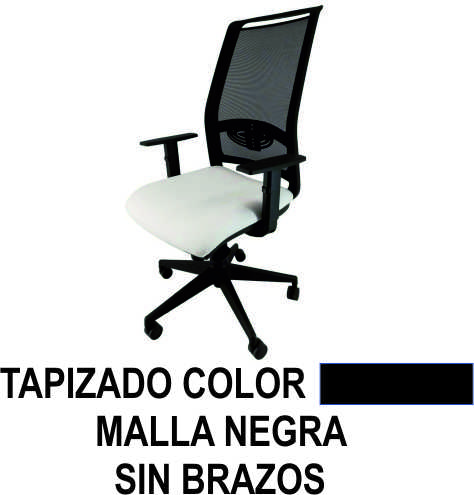 silla minerva sincro re/ma s.brazos negr