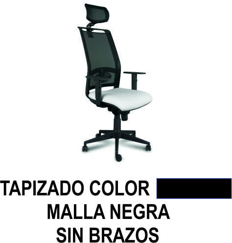 silla minerva sincro r/m cab s/bra negro