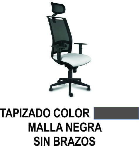 silla minerva sincro r/m cab s/bra gris