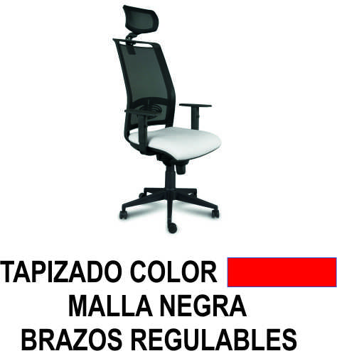 silla minerva sincro r/m cab b/reg rojo