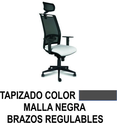 silla minerva sincro r/m cab b/reg gris