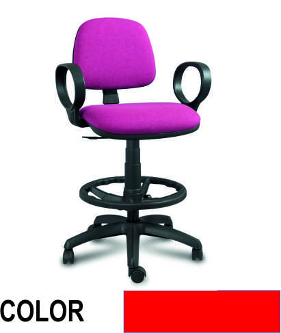 taburete saldaâ¥a c/perm. s/braz rojo