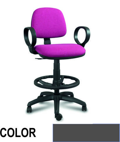 taburete saldaâ¥a c/perm. s/braz gris