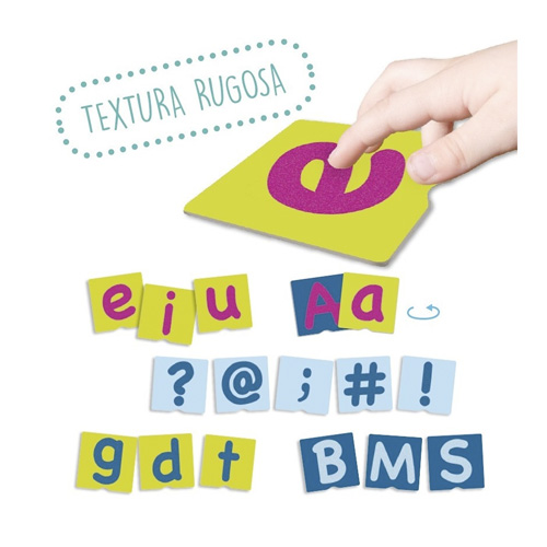tacto fichas de letras y signos de puntu