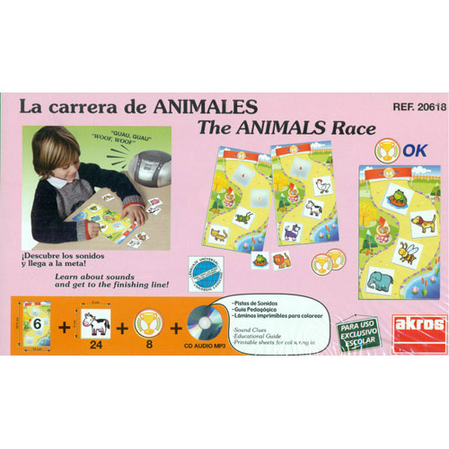 juego de sonidos: la carrera de animales