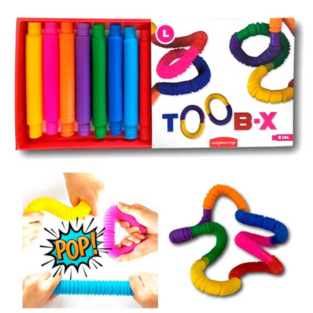 pack 8 tubs toob-x tamany l difer colors