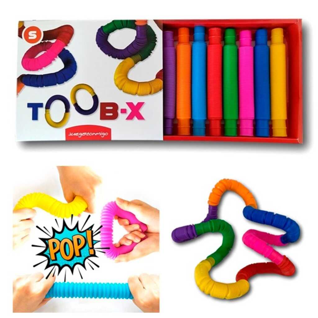 pack 8 tubs toob-x tamany s difer colors