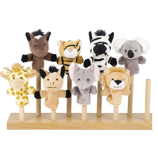 marionetas de dedo animales salvajes