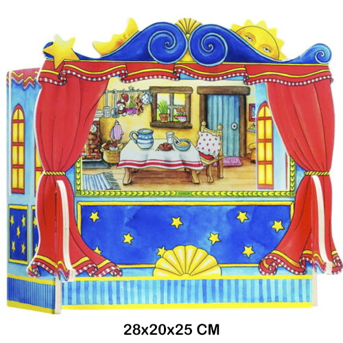 teatro para marionetas de dedos