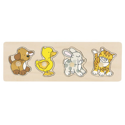 encaje perrito, pato, conejo y gato