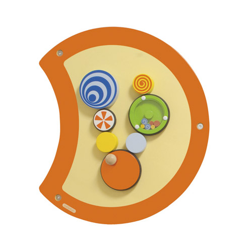 elemento de pared gusano ruedas girar