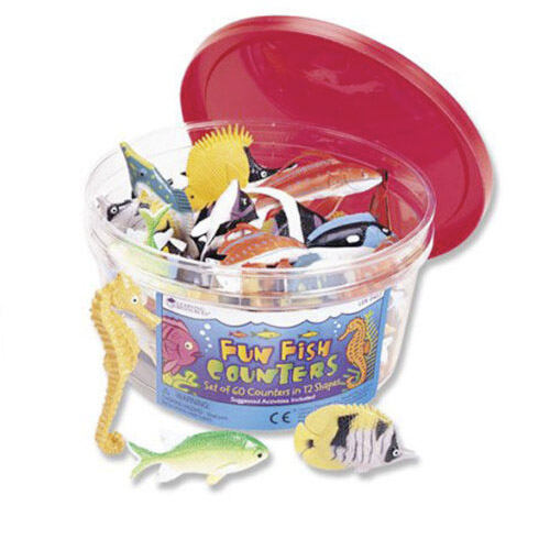 bote 60 peces divertidos (12 especies)