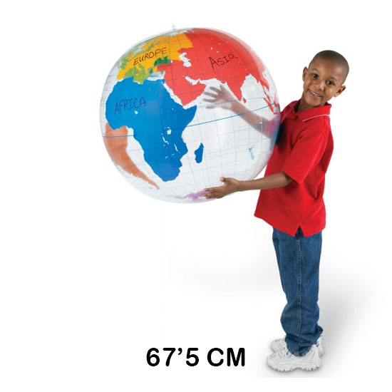 globo terraqueo inflable