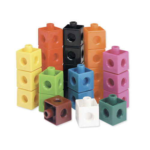 pack 100 cubos ensartables 1cm colores