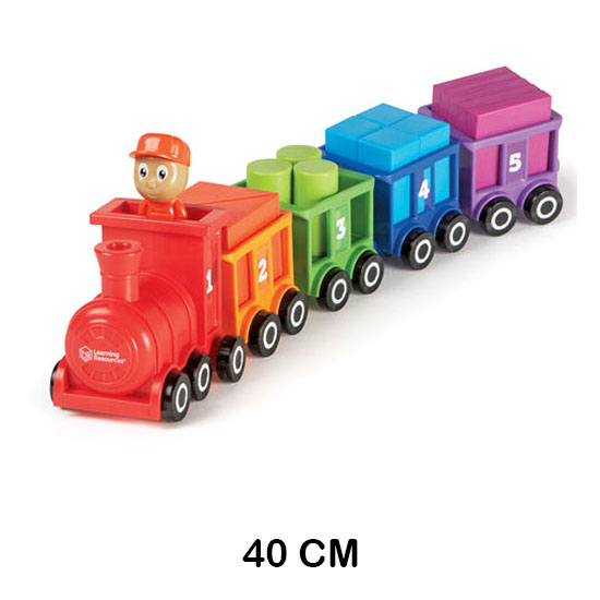 tren cuenta y aprende colores y formas