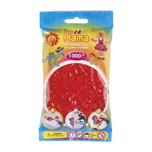 bolsa hama 1000 midi color rojo