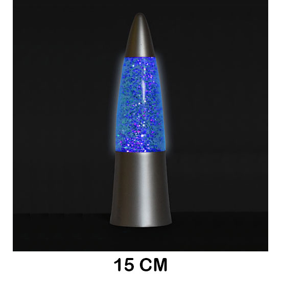 lampara de purpurina mou i brilla negra