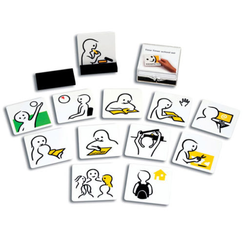 set pictogramas hogar time timer