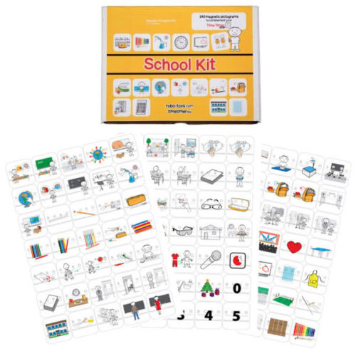 kit magnetico de pictogramas escolares