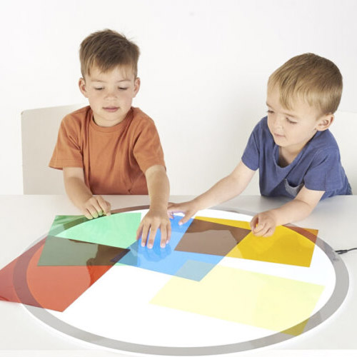 set de hojas de acetato de colores