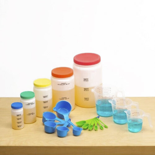 set de medicion de liquidos