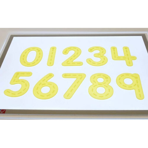 numeros en color amarillo