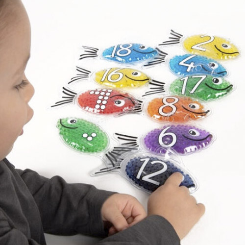 peces de gel numerados