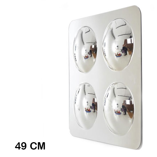 espejo acrilico 4 circulos convexos