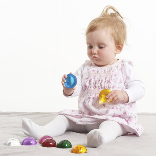 semi esferas de colores