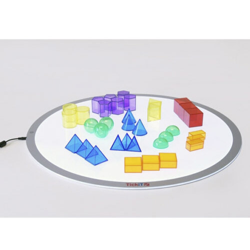 set mini-bloques geomâ tricos translucido